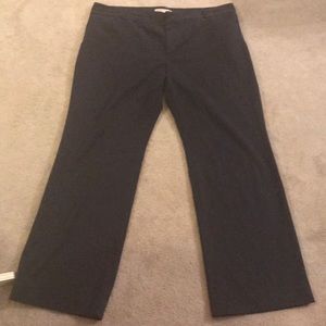 Navy wide leg dress pant